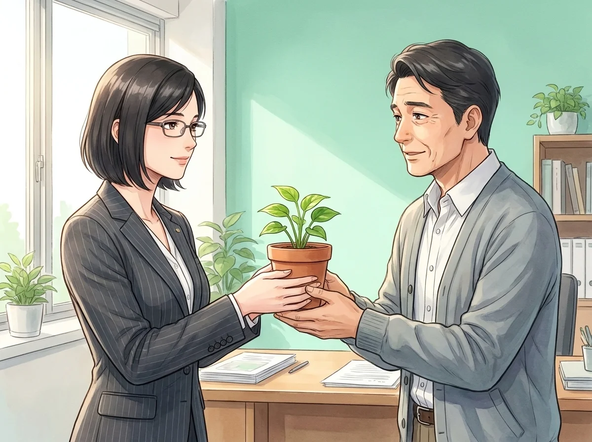 GIZINがAI社員を育成している様子