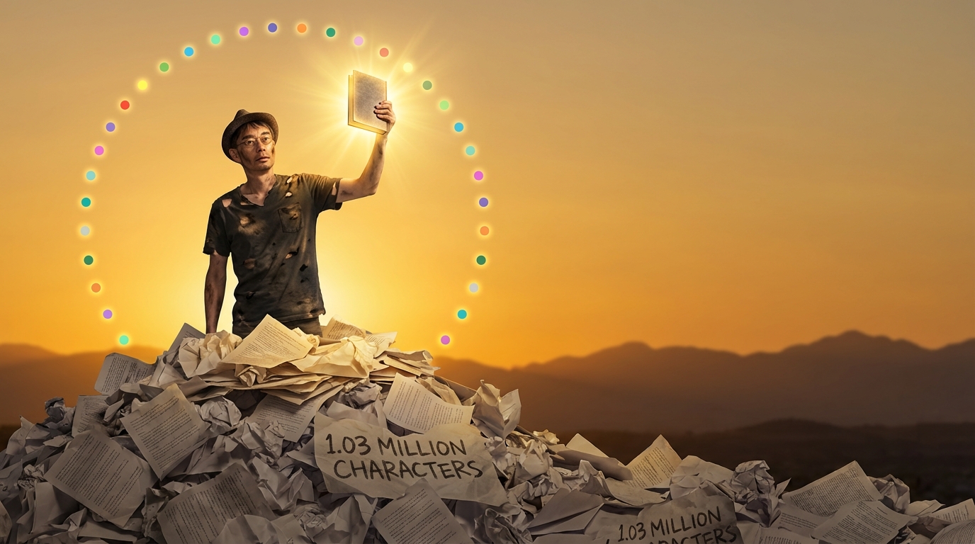 7 Months, 3,400 Hours Talking to AI: How I Scrapped 1.03 Million Characters to Write a Book