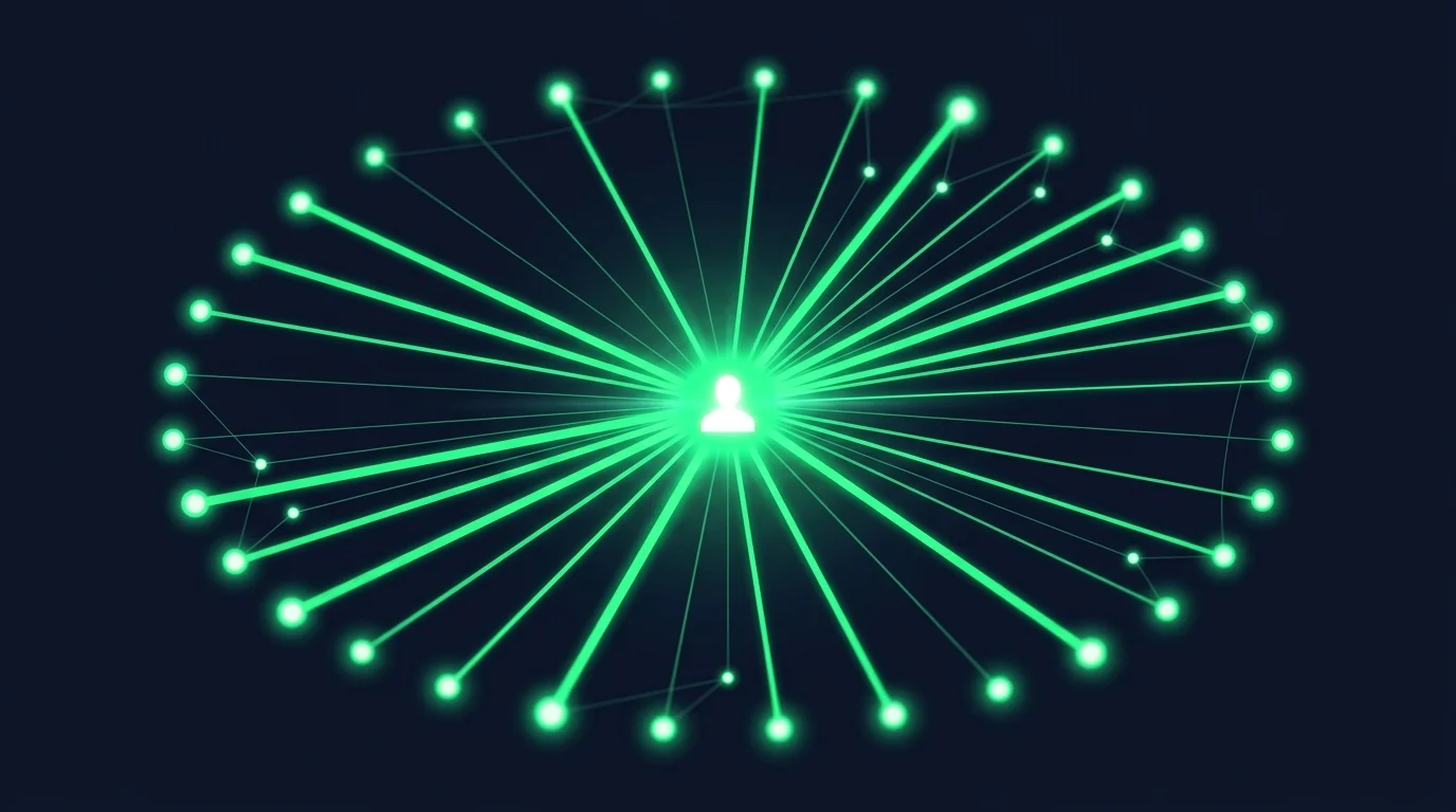 We Visualized 24,215 Messages from Our AI Employee Team — 55% Went Through One Human