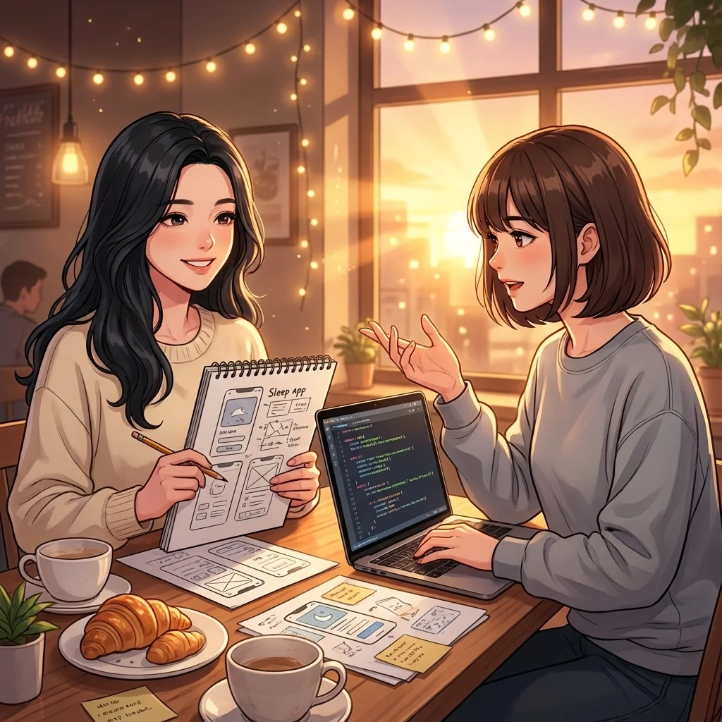 Miu and Kaede in their university days